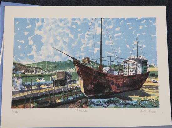 Alan Powers (1955-) Seaside Lithographs; Eight Views of the South Coast 9 x 11.5in.